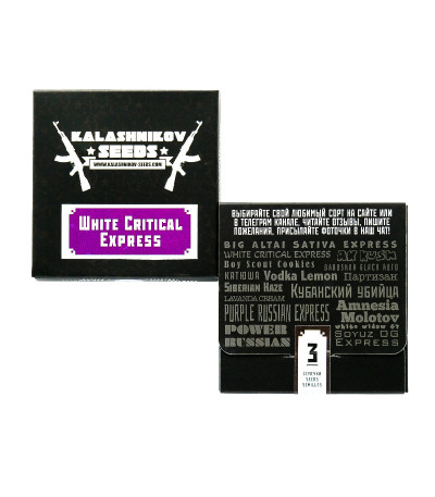 White Critical Express fem (Kalashnikov Seeds) семена конопли — изображение 2